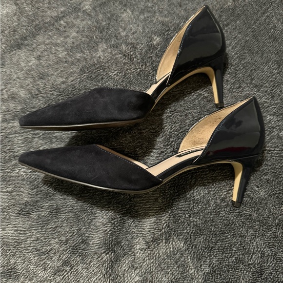Nine West | Dark Navy Suede Heels - Picture 3 of 4